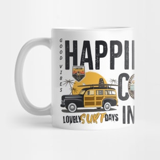 Happiness Comes In Waves Mug